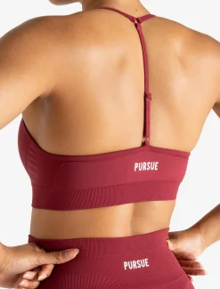Scrunch Seamless Adjustable Sports Bra Raspberry