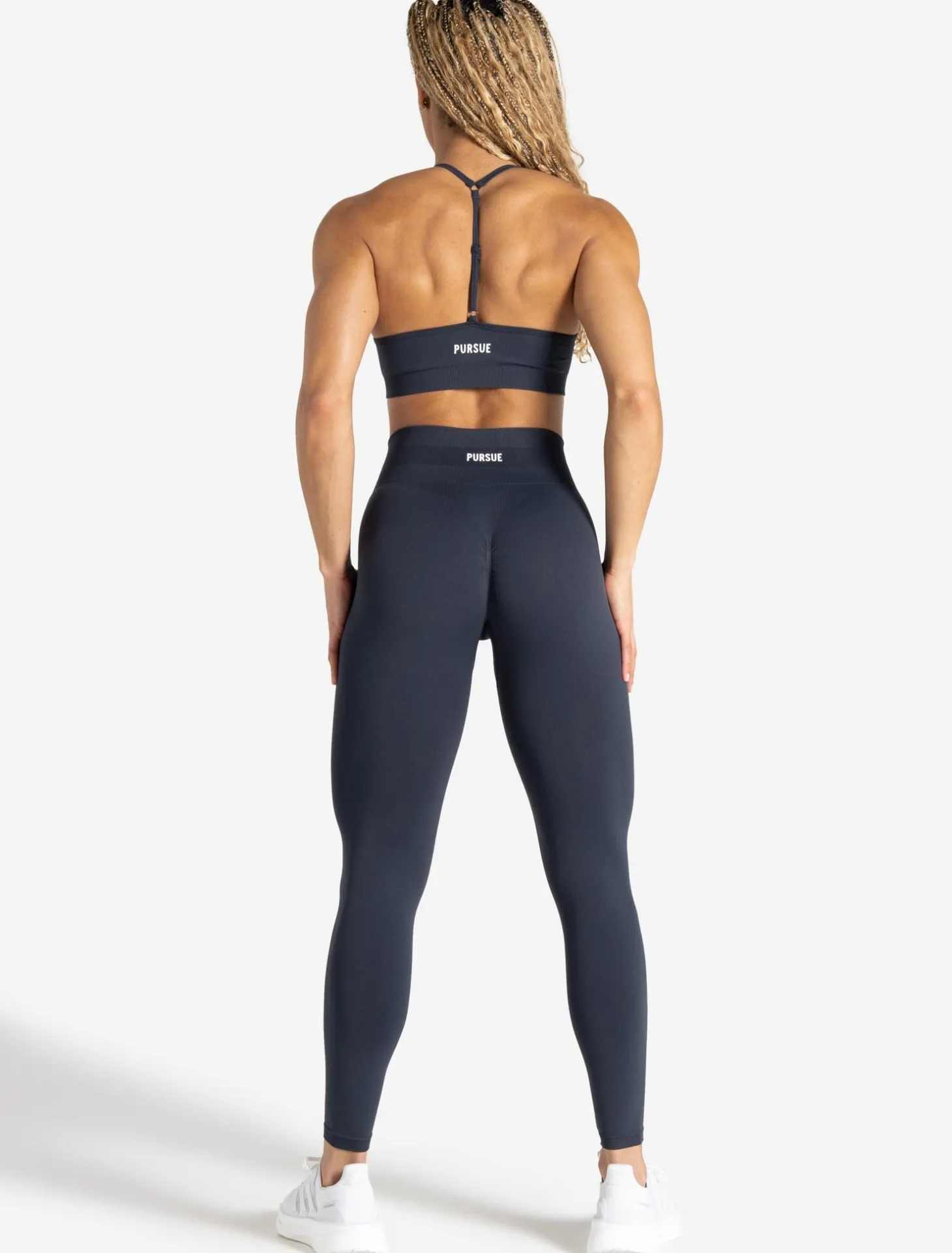 Scrunch Seamless Adjustable Sports Bra Midnight Blue