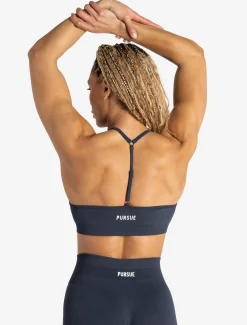Scrunch Seamless Adjustable Sports Bra Midnight Blue