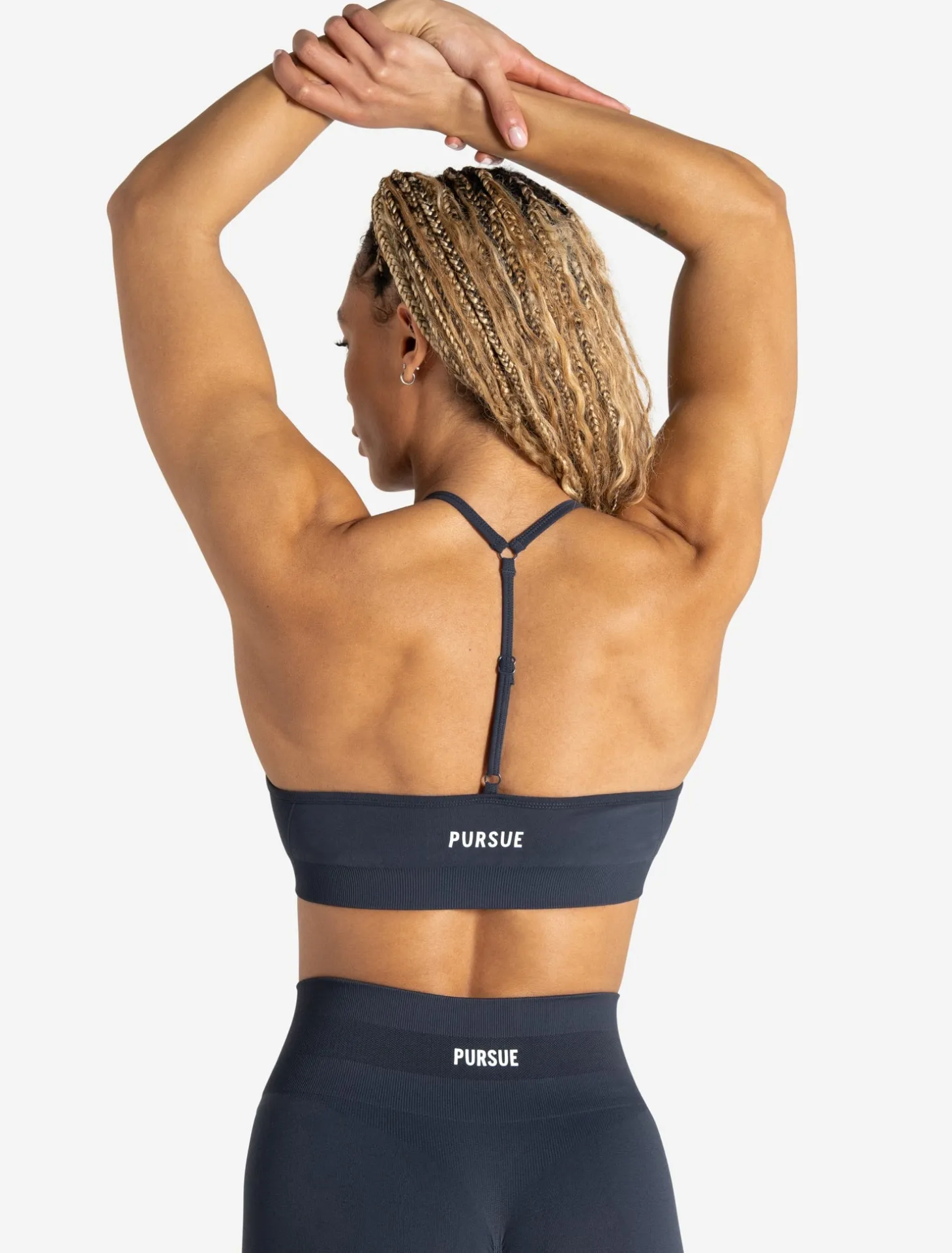 Scrunch Seamless Adjustable Sports Bra Midnight Blue