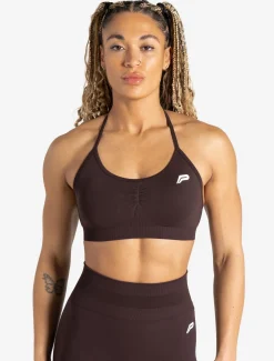 Scrunch Seamless Adjustable Sports Bra Chocolate Plum