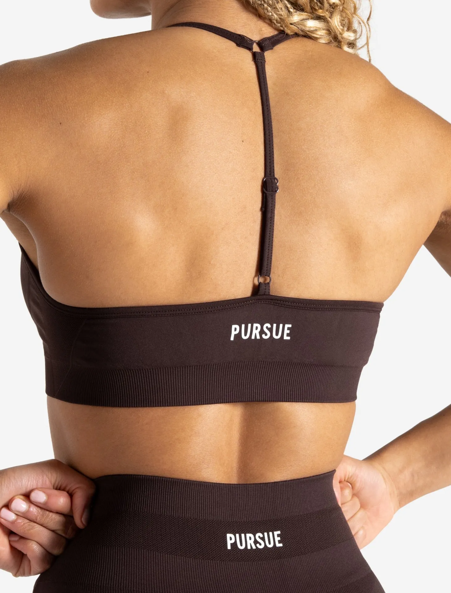 Scrunch Seamless Adjustable Sports Bra Chocolate Plum