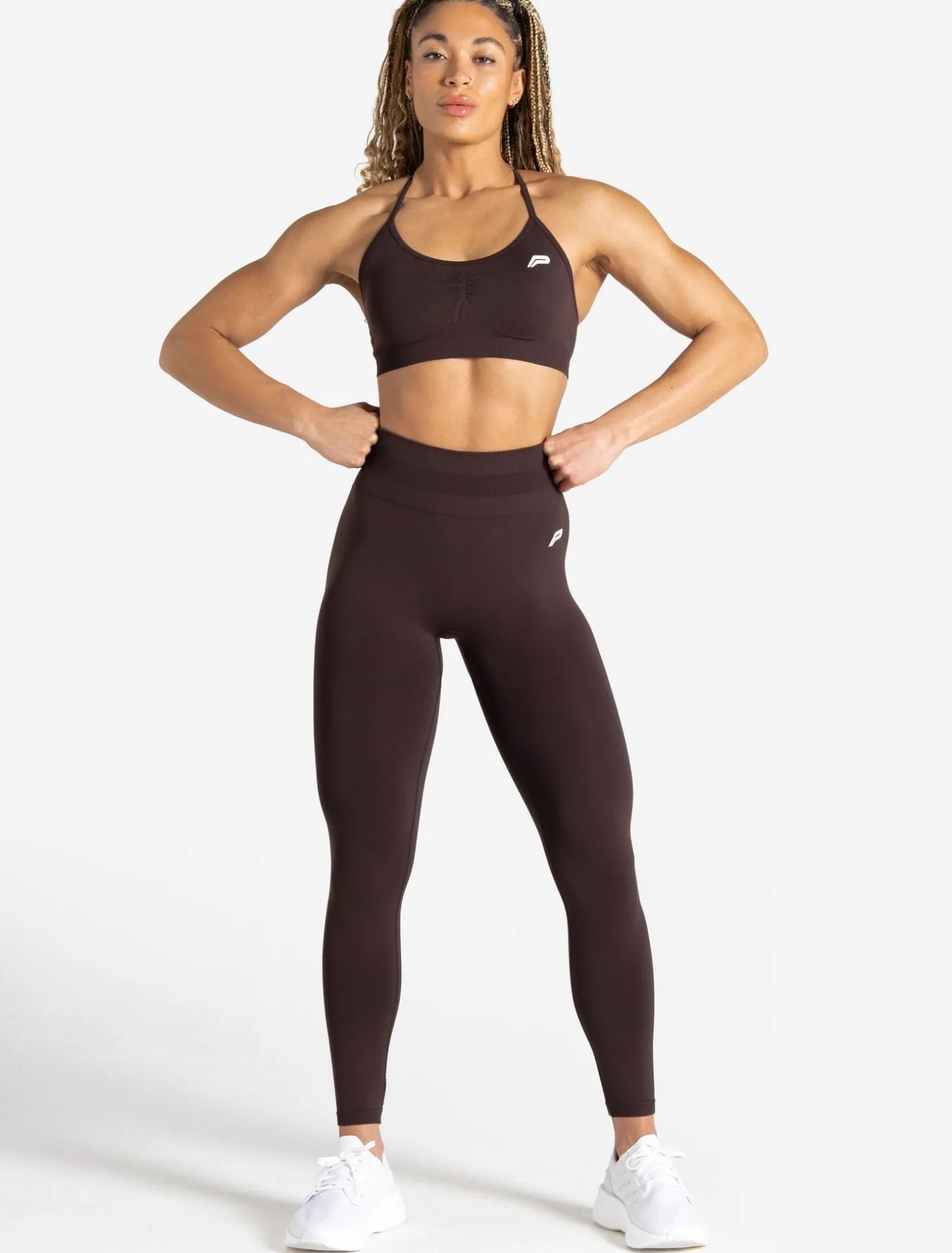 Scrunch Seamless Adjustable Sports Bra Chocolate Plum