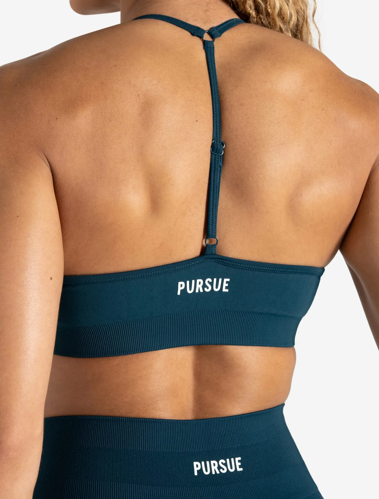 Scrunch Seamless Adjustable Sports Bra Dark Teal
