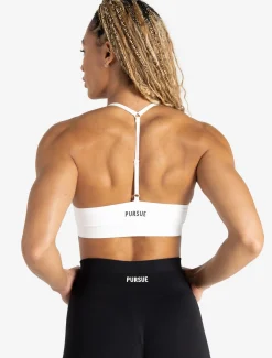 Scrunch Seamless Adjustable Sports Bra White
