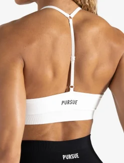 Scrunch Seamless Adjustable Sports Bra White