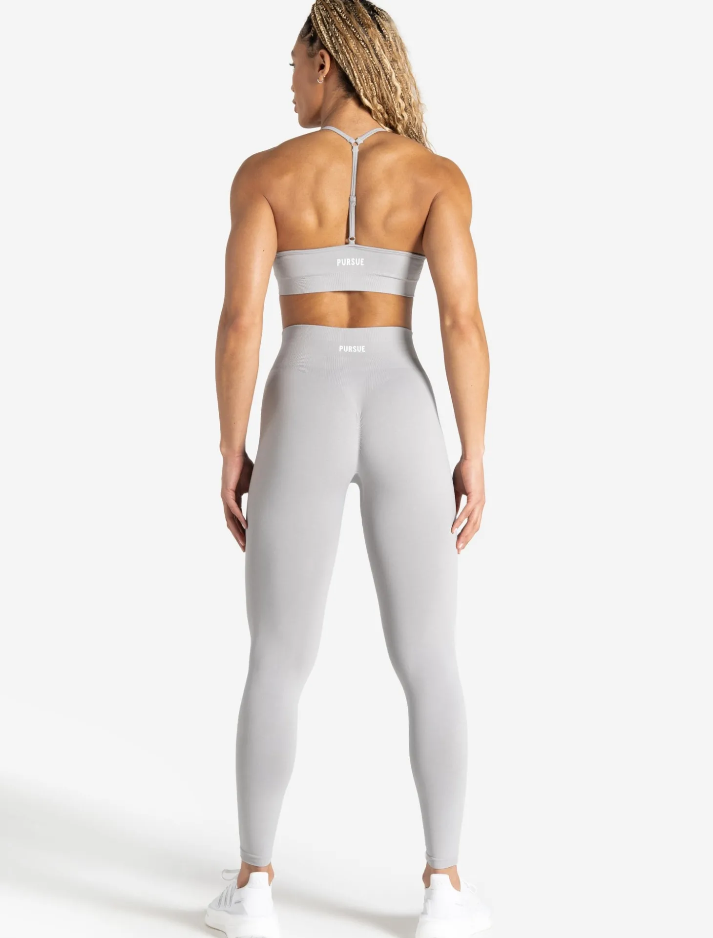 Scrunch Seamless Adjustable Sports Bra Grey