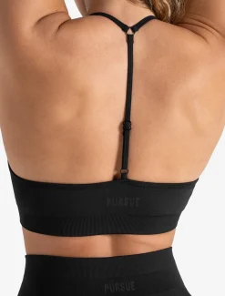 Scrunch Seamless Adjustable Sports Bra Blackout