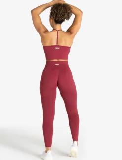 Scrunch Seamless Built-in Bra Tank Raspberry