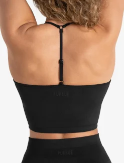 Scrunch Seamless Built-in Bra Tank Blackout