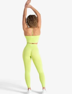 Scrunch Seamless Built-in Bra Tank Lime Zest