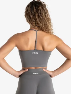 Scrunch Seamless Built-in Bra Tank Mid Grey