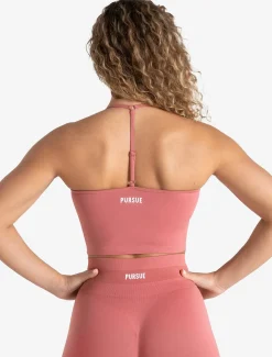 Scrunch Seamless Built-in Bra Tank Peony Pink
