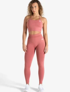 Scrunch Seamless Built-in Bra Tank Peony Pink