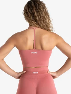 Scrunch Seamless Built-in Bra Tank Peony Pink