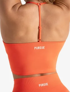 Scrunch Seamless Built-in Bra Tank Bright Coral