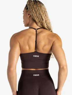 Scrunch Seamless Built-in Bra Tank Chocolate Plum