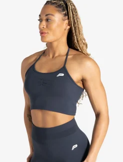 Scrunch Seamless Built-in Bra Tank Midnight Blue