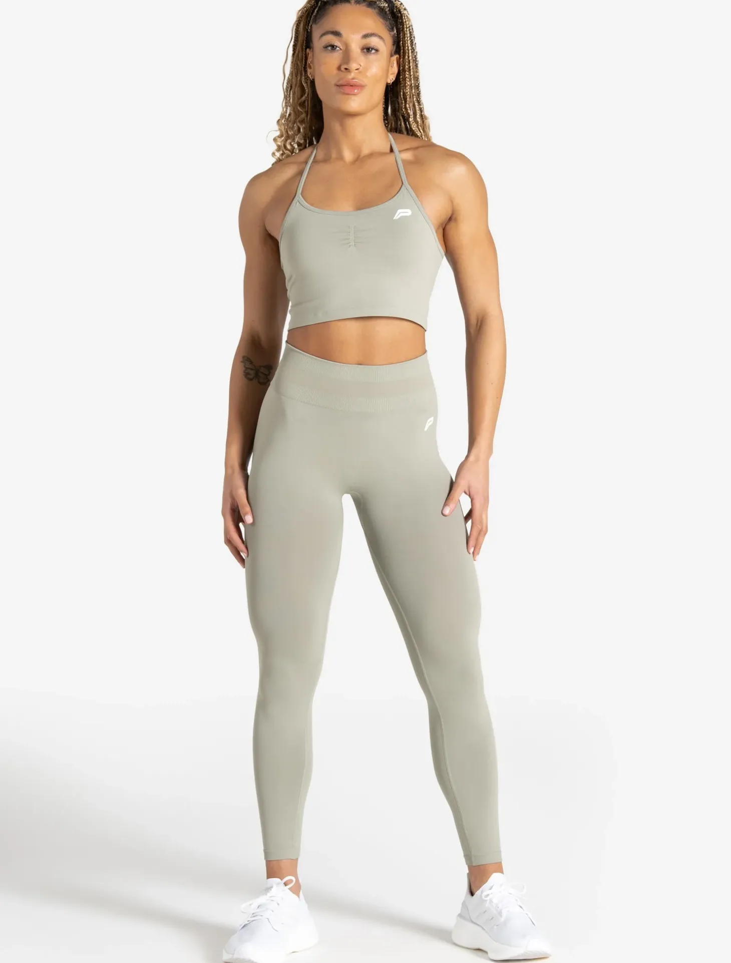 Scrunch Seamless Built-in Bra Tank Sage