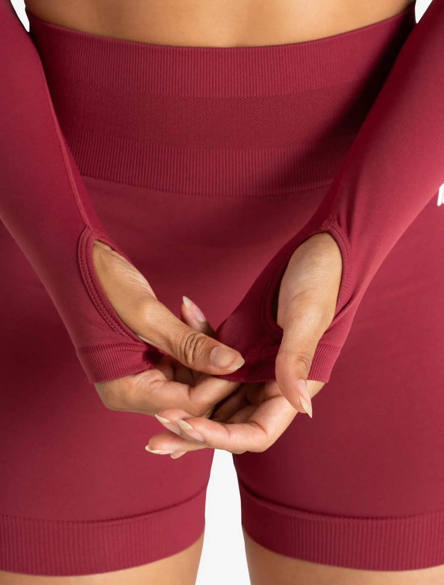 Scrunch Seamless Crop 1/2 Zip Raspberry