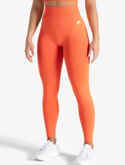 Scrunch Seamless Leggings Bright Coral