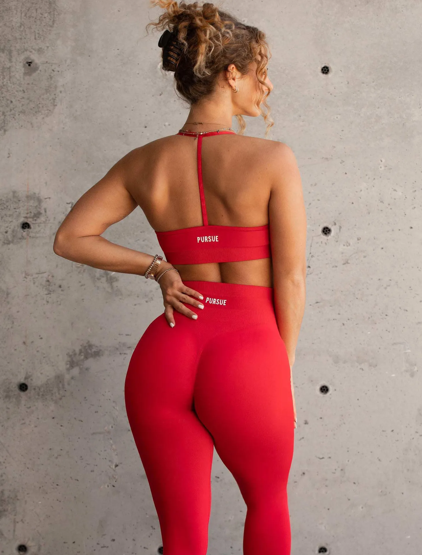 Scrunch Seamless Leggings Candy Red