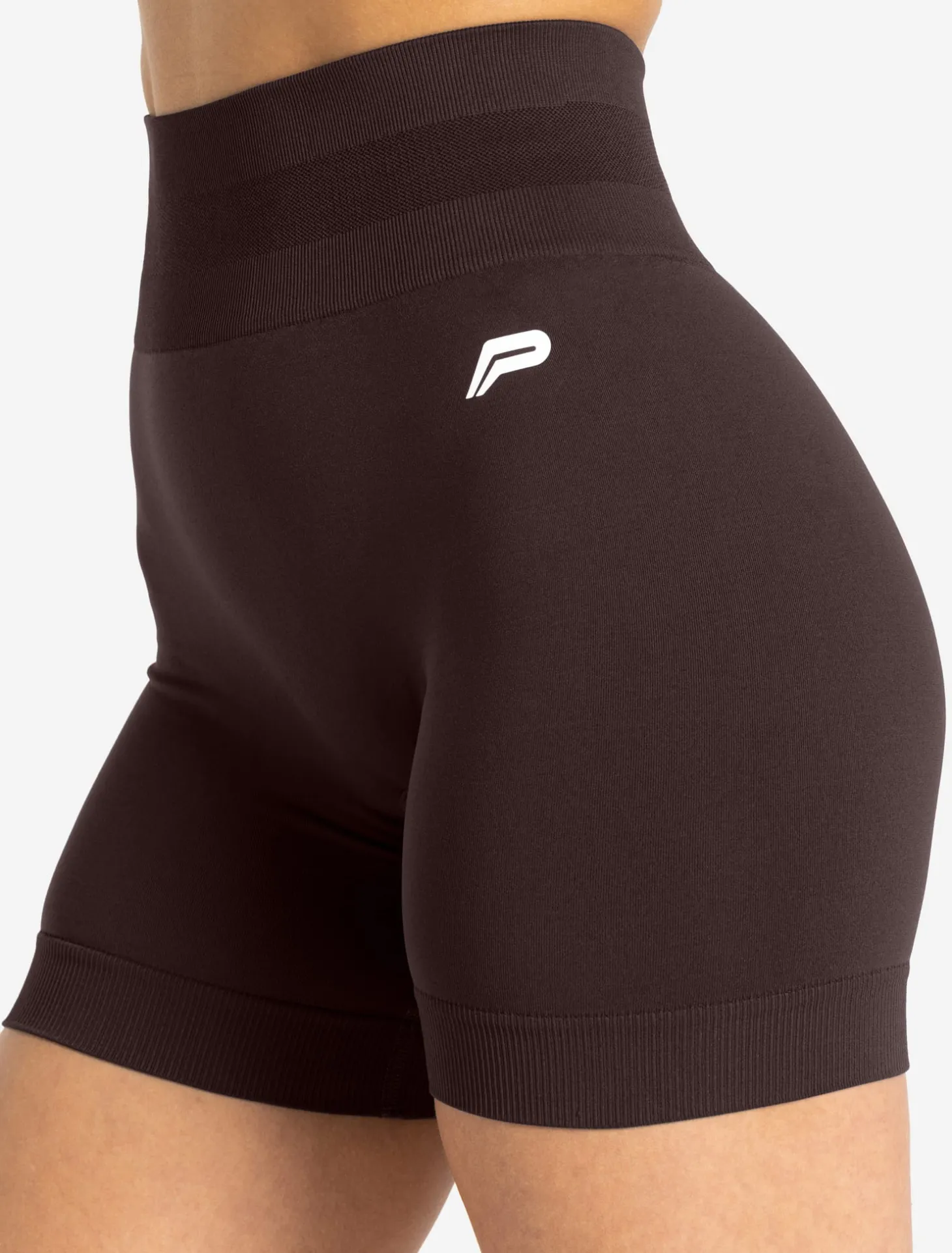 Scrunch Seamless Shorts Chocolate Plum