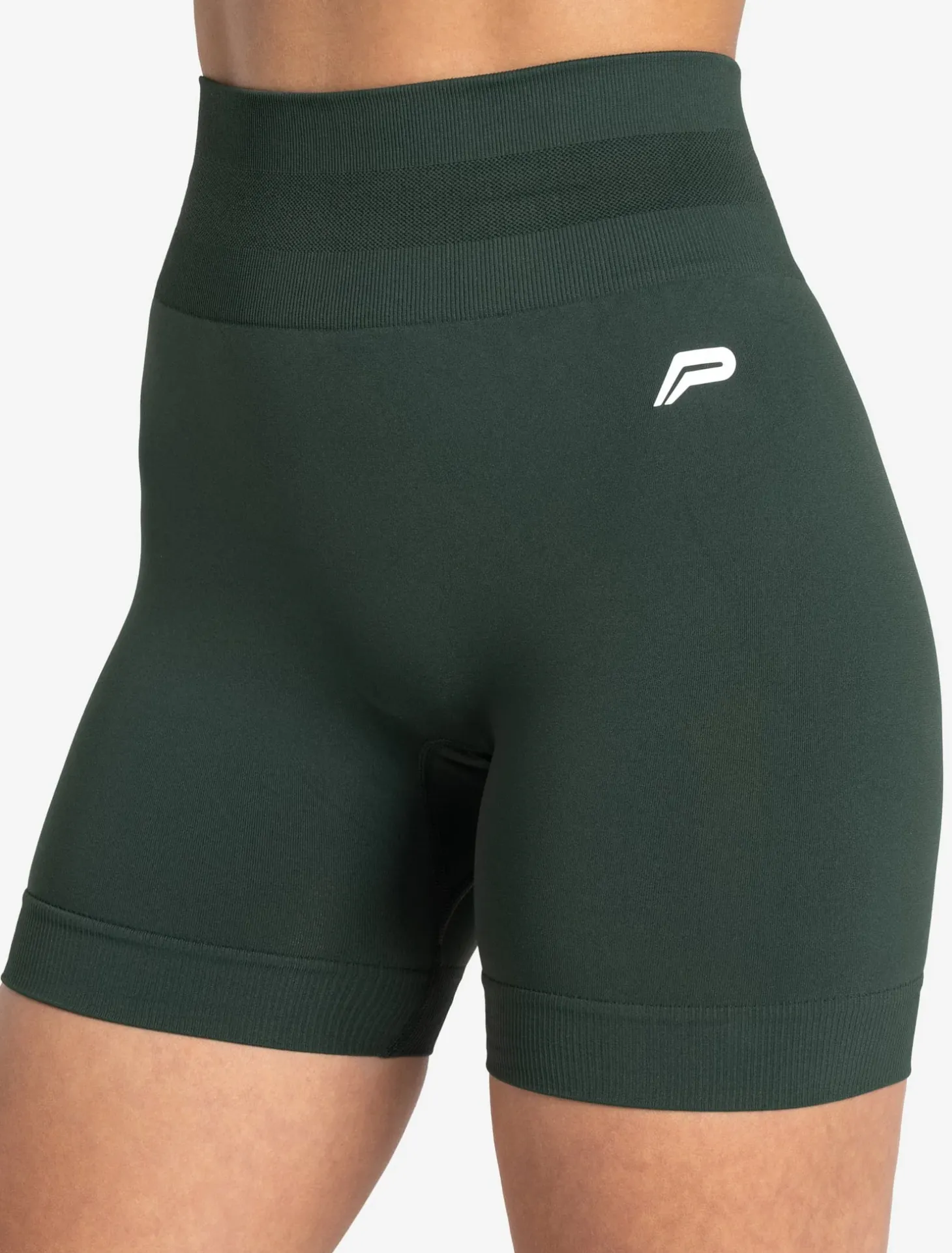 Scrunch Seamless Shorts Forest Green