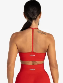 Scrunch Seamless Sports Bra Candy Red