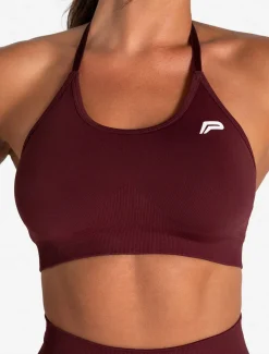 Scrunch Seamless Sports Bra Dark Cherry