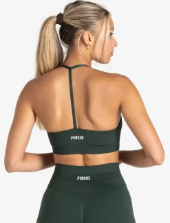 Scrunch Seamless Sports Bra Forest Green