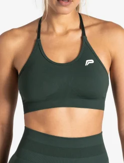 Scrunch Seamless Sports Bra Forest Green