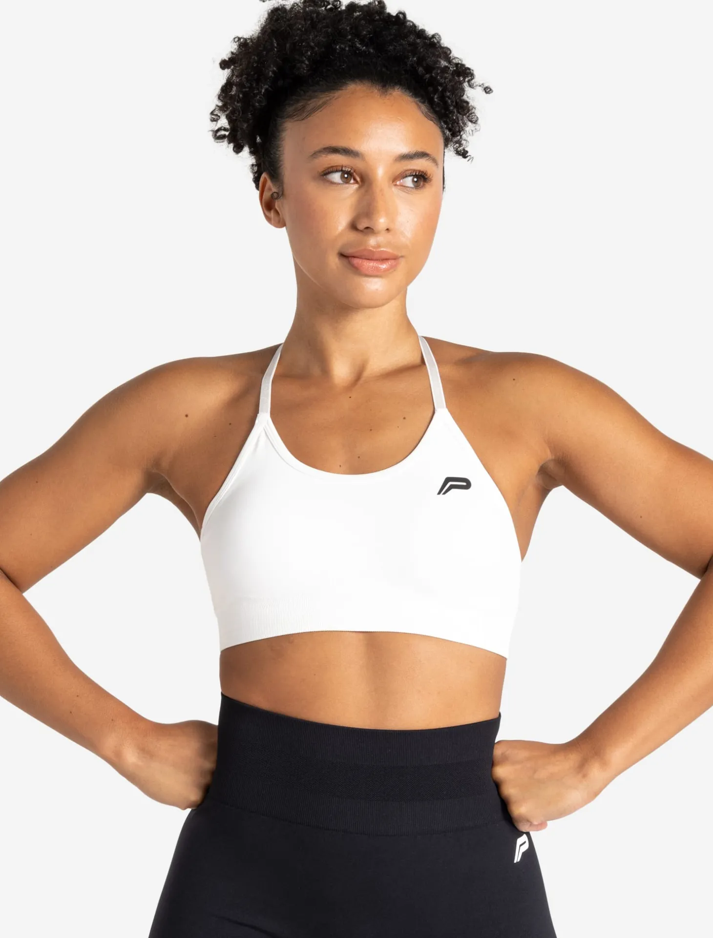 Scrunch Seamless Sports Bra White