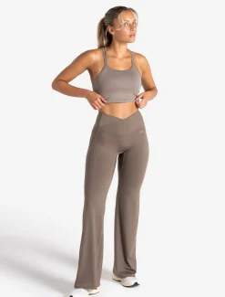 Sculpt Flared Leggings Taupe