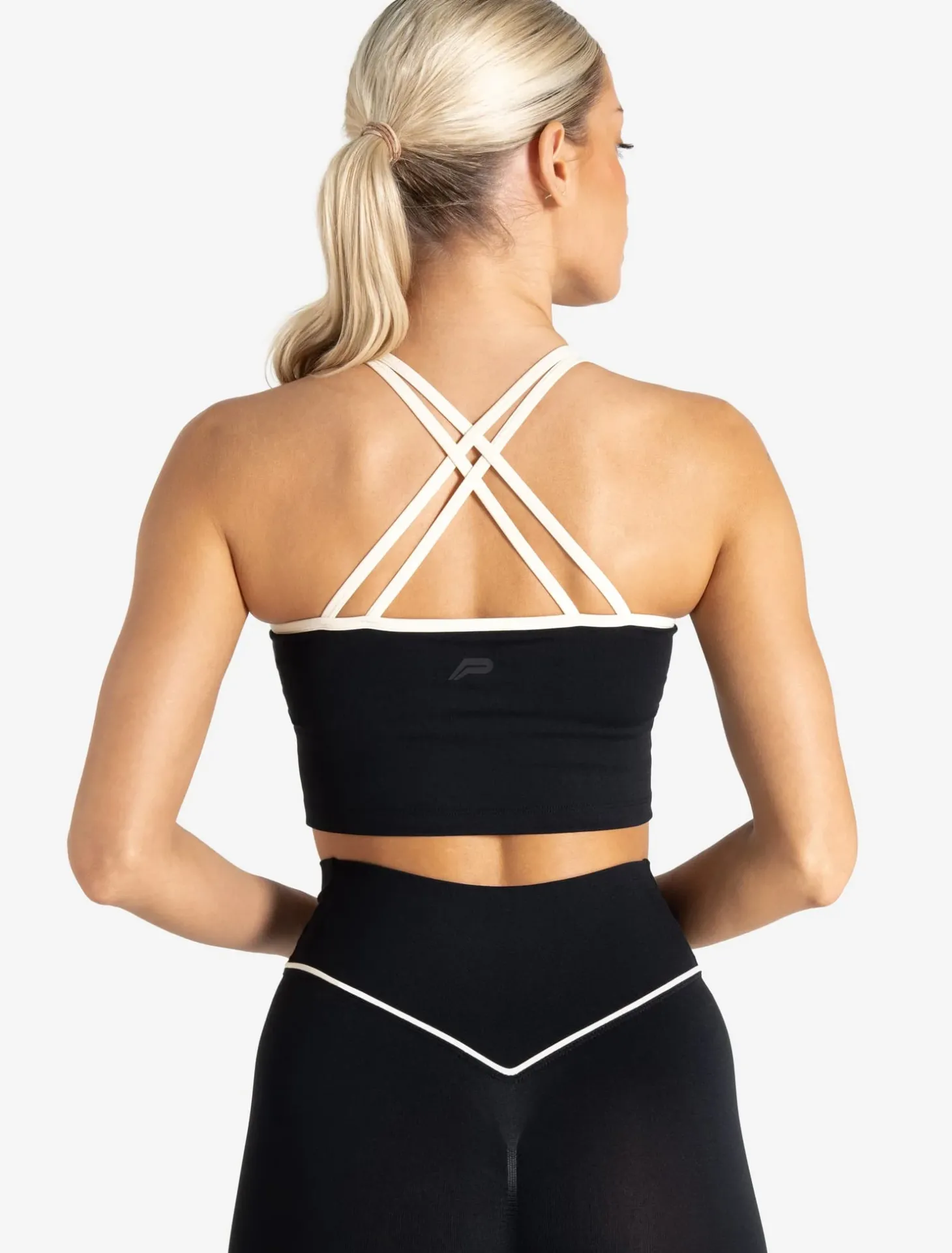 Sculpt Seamless Built-In Bra Tank Black/Marshmallow