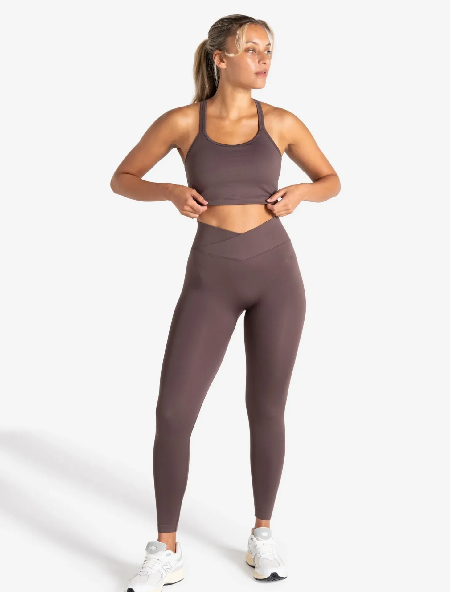 Sculpt Seamless Built-In Bra Tank Mocha