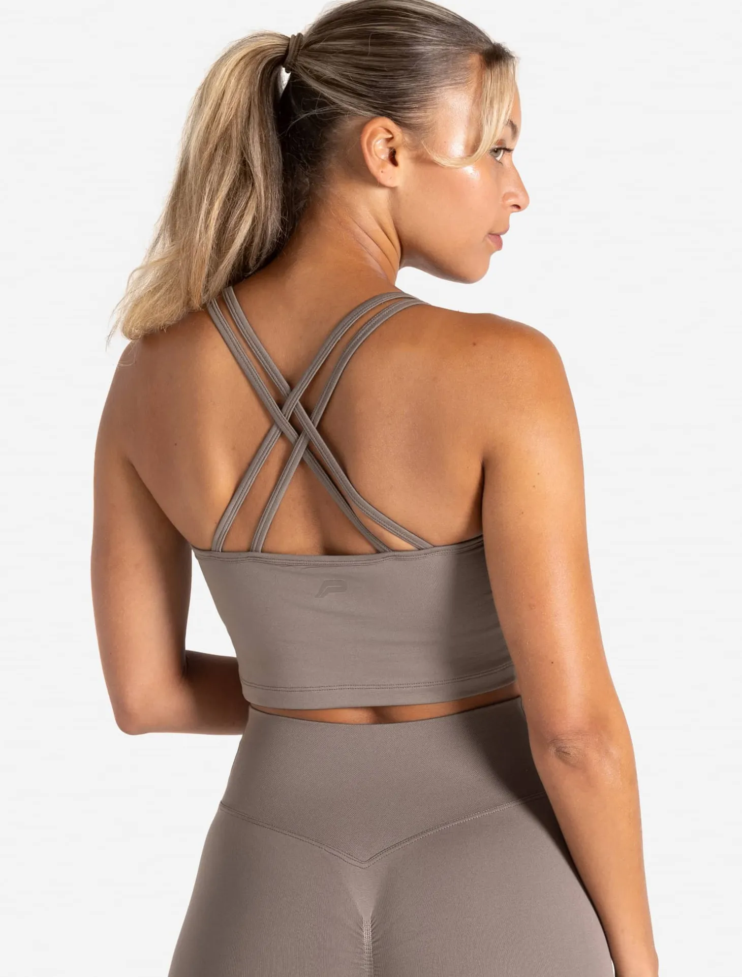 Sculpt Seamless Built-In Bra Tank Taupe