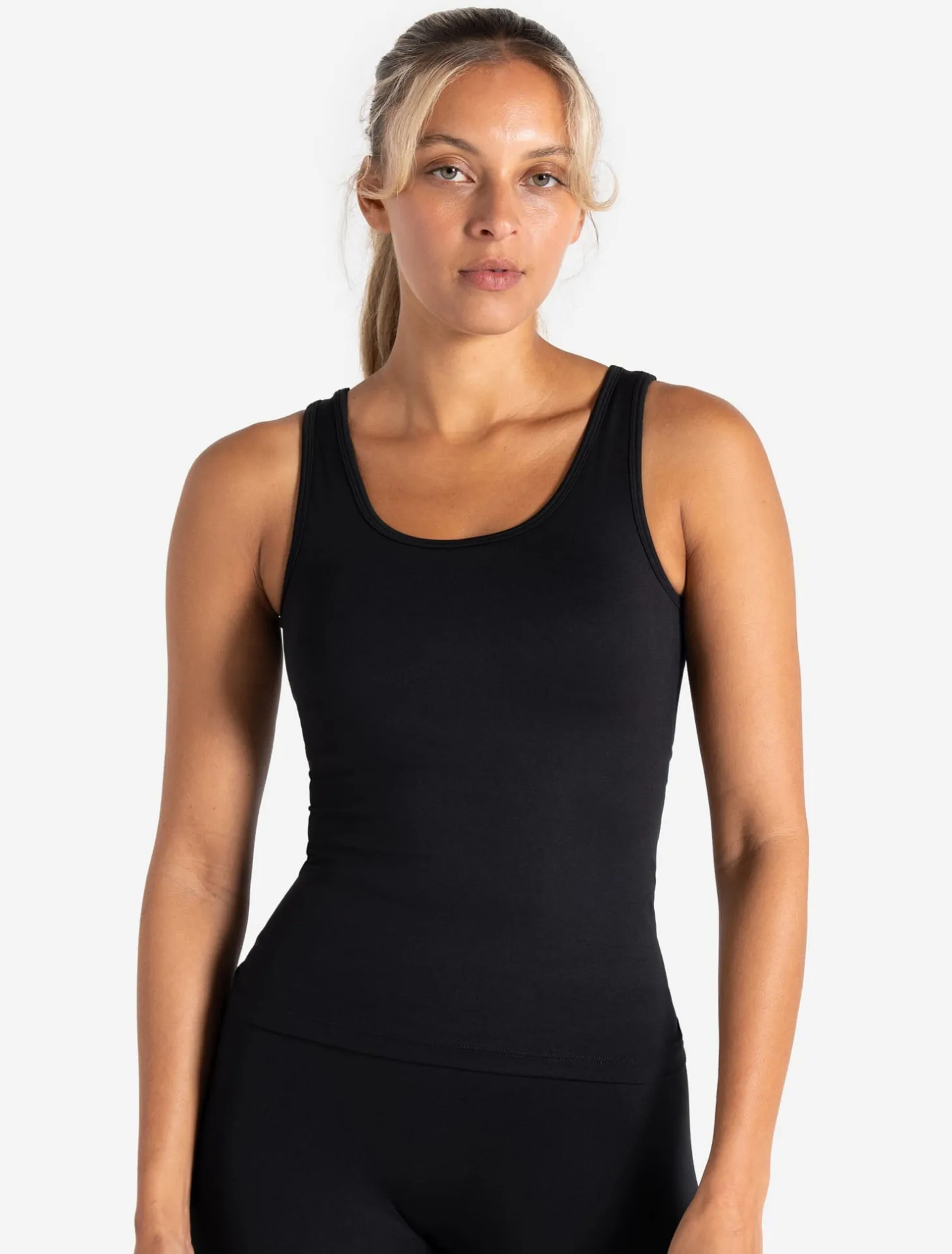 Sculpt Seamless Built-In Bra Vest Black
