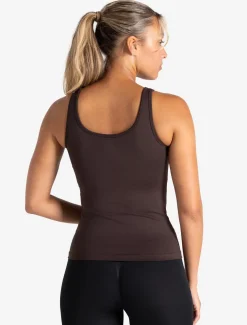 Sculpt Seamless Built-In Bra Vest Espresso