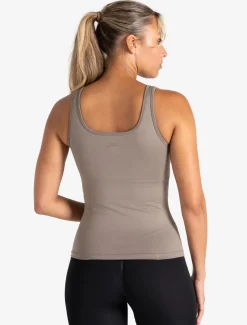 Sculpt Seamless Built-In Bra Vest Taupe