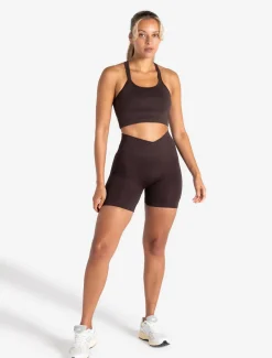 Sculpt Seamless Scrunch Shorts Espresso