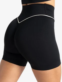 Sculpt Seamless Scrunch Shorts Black/Marshmallow