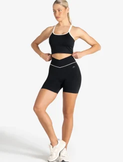 Sculpt Seamless Scrunch Shorts Black/Marshmallow