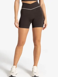 Sculpt Seamless Scrunch Shorts Espresso/Marshmallow