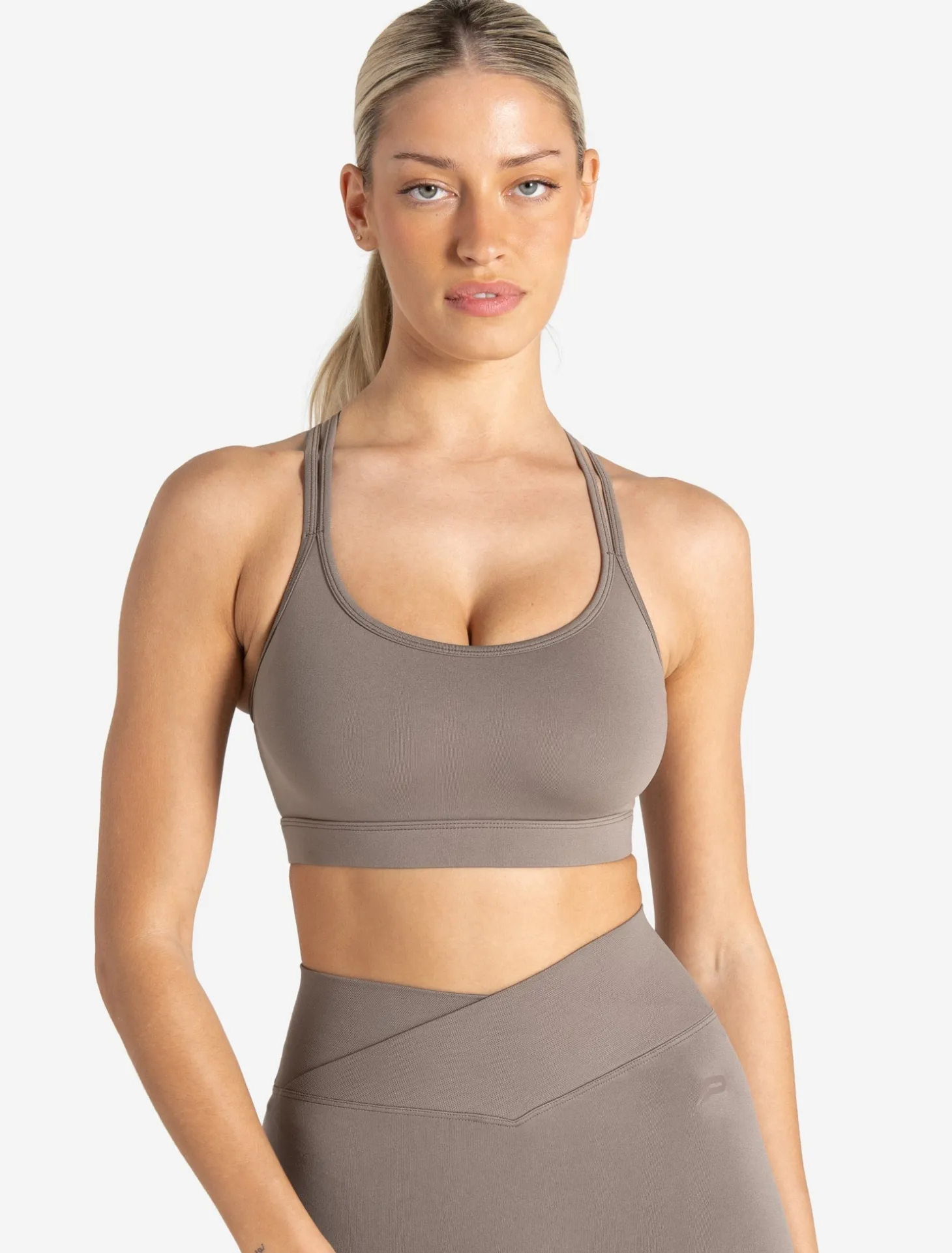 Sculpt Seamless Sports Bra Taupe