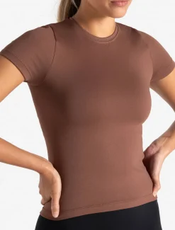 Sculpt Seamless T-Shirt Cocoa Brown