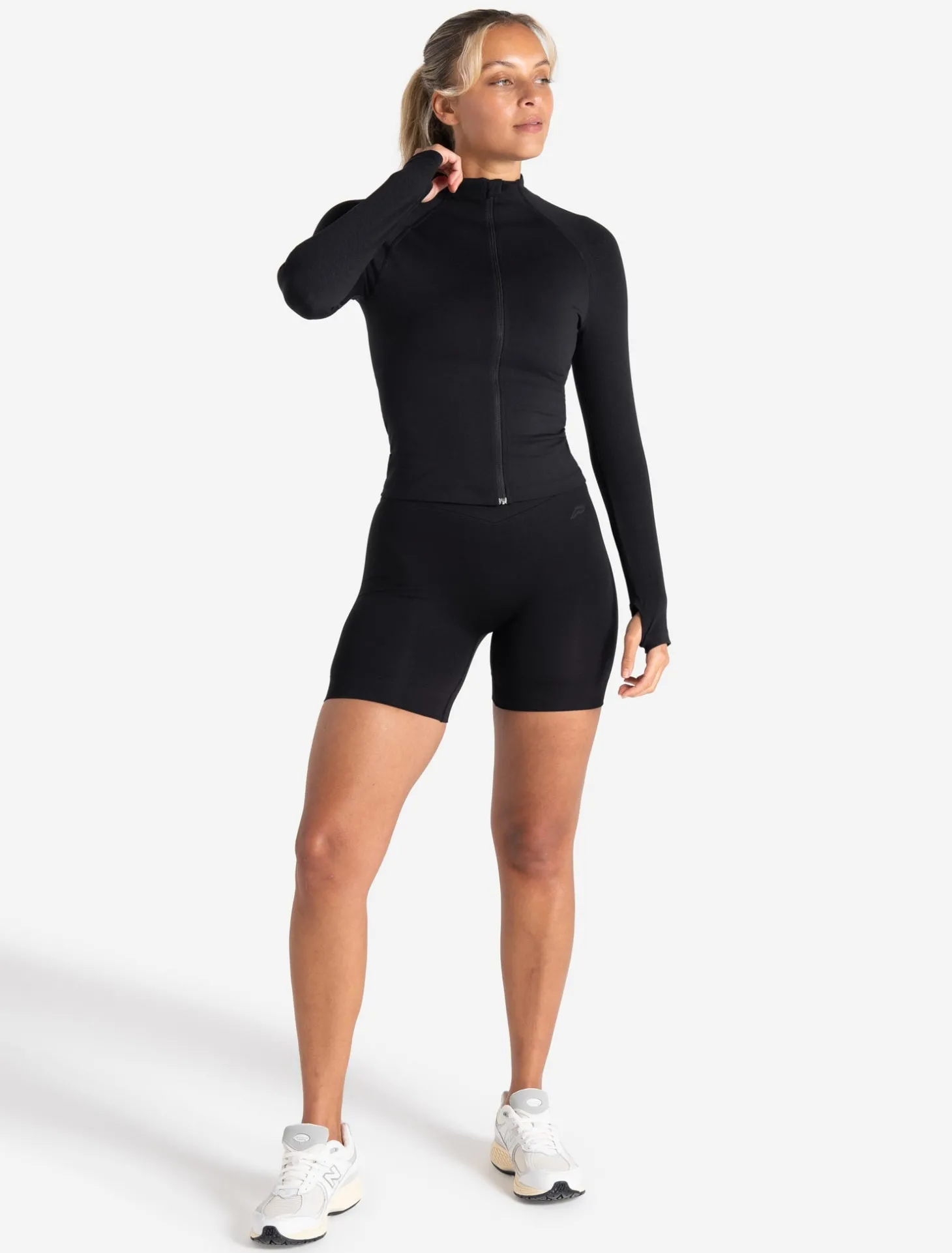 Sculpt Seamless Zip Jacket Black