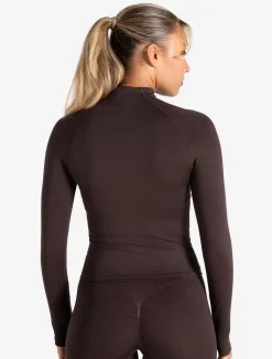 Sculpt Seamless Zip Jacket Espresso