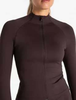 Sculpt Seamless Zip Jacket Espresso