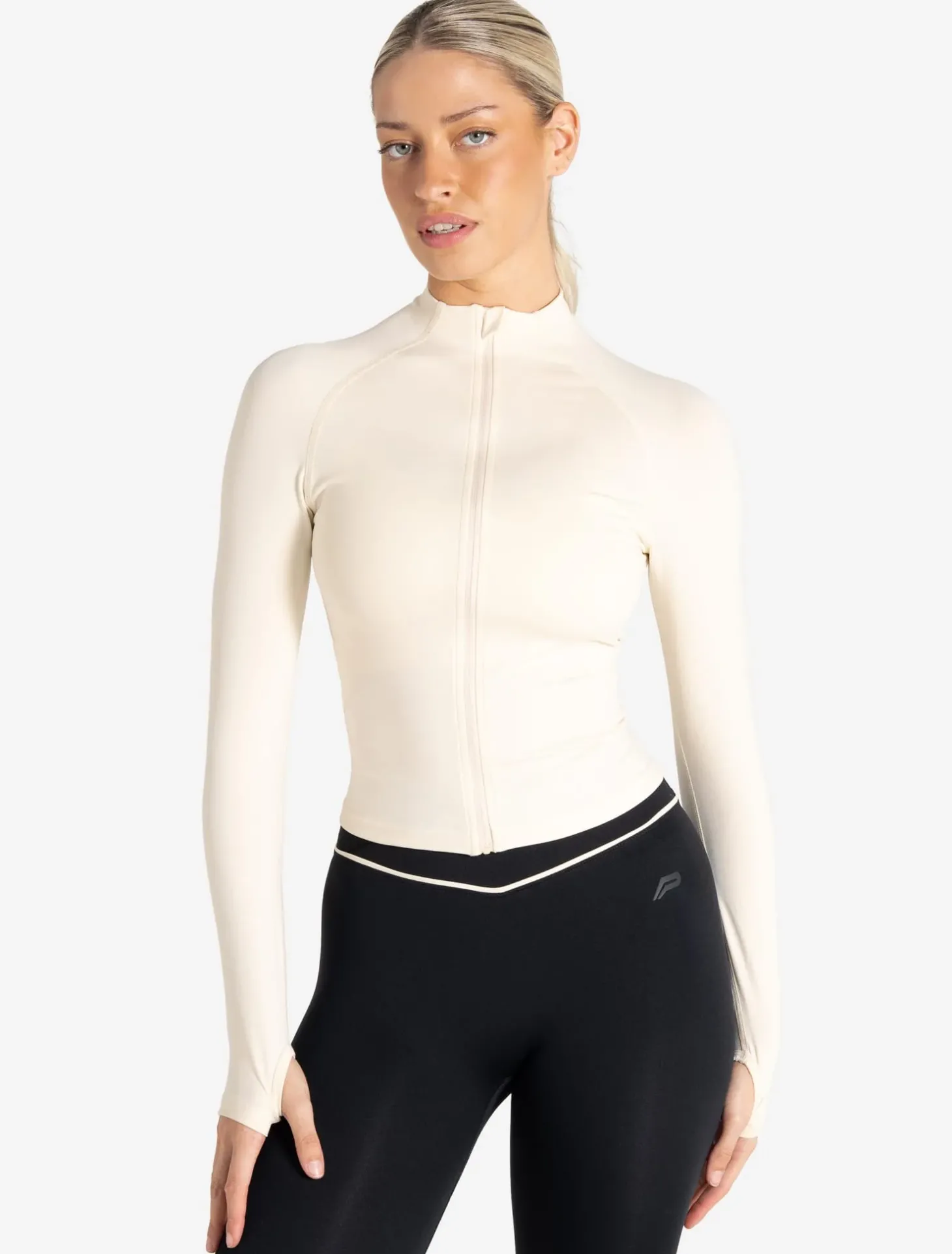 Sculpt Seamless Zip Jacket Marshmallow